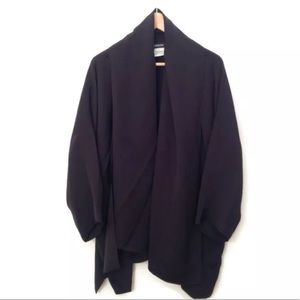 Eskandar Jacket Coat Silk Draped Lagenlook